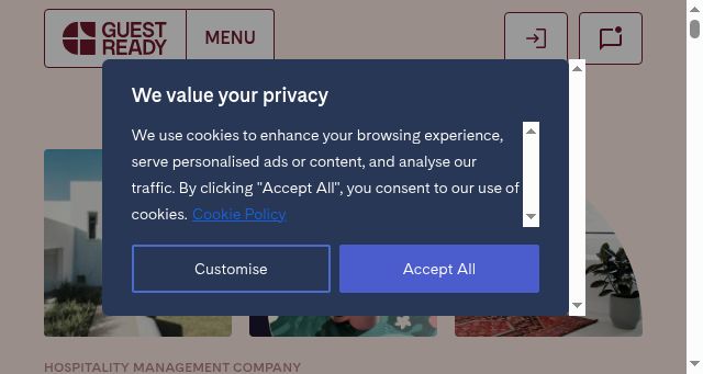 Screenshot of guestready.com