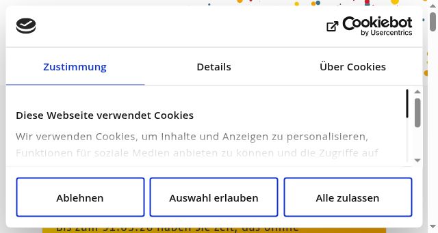 Screenshot of guetesiegel-buchkita.de