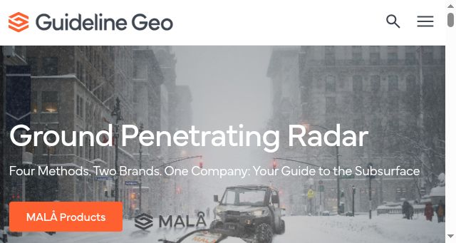 Screenshot of guidelinegeo.com