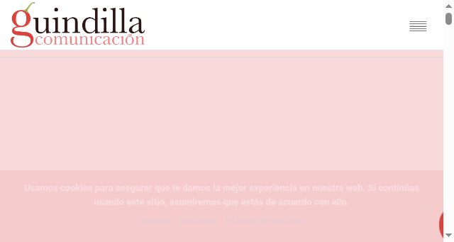 Screenshot of guindillacomunicacion.com