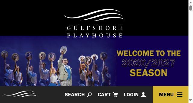 Screenshot of gulfshoreplayhouse.org