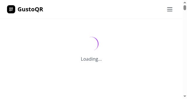 Screenshot of gustoqr.com