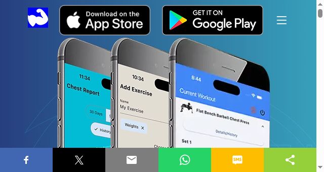 Screenshot of gymlogtrack.com