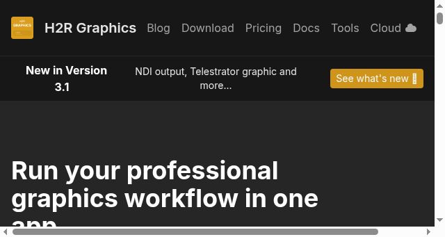 Screenshot of h2r.graphics