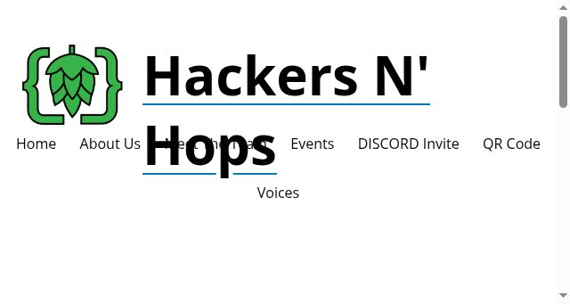 Screenshot of hackersnhops.com