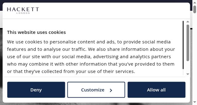 Screenshot of hackett.com