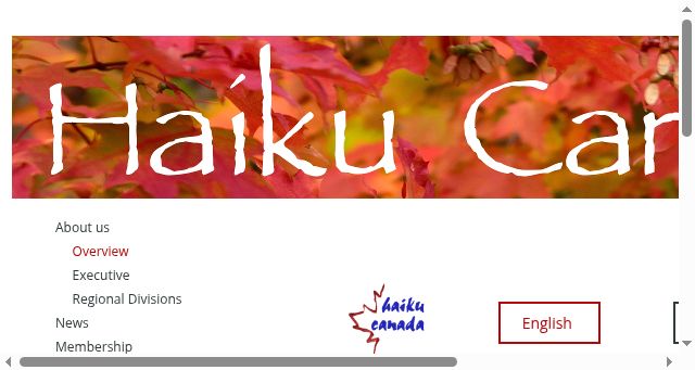 Screenshot of haikucanada.org