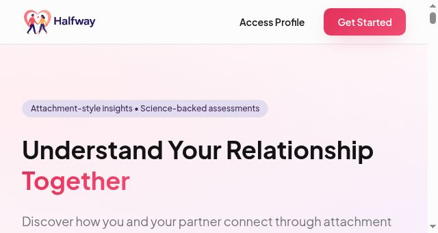 Screenshot of halfwaycheck.com