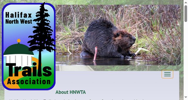 Screenshot of halifaxnorthwesttrails.ca