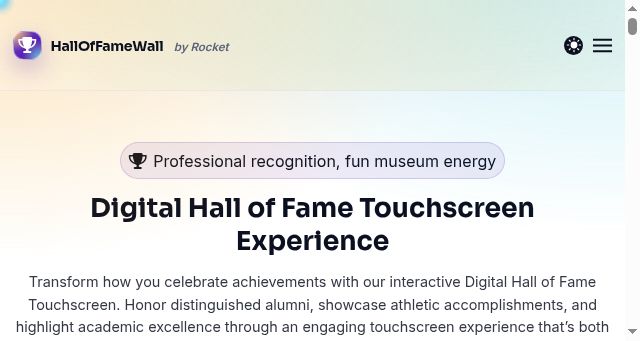 Screenshot of halloffamewall.com