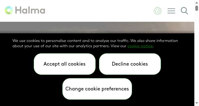 Screenshot of halma.com
