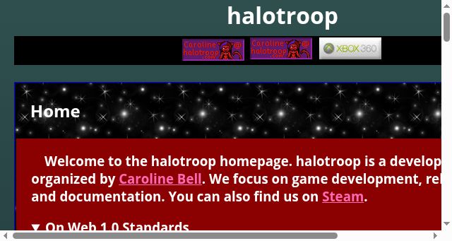 Screenshot of halotroop.com
