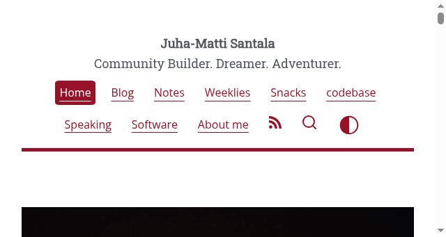 Screenshot of hamatti.org