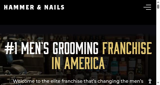 Screenshot of hammerandnailsfranchise.com