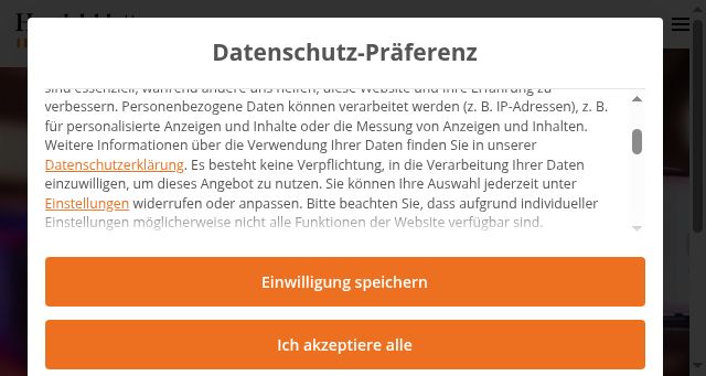 Screenshot of handelsblattgroup.com