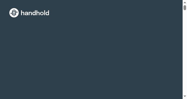 Screenshot of handhold.io