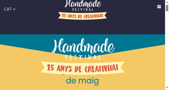 Screenshot of handmadefestivalbcn.com