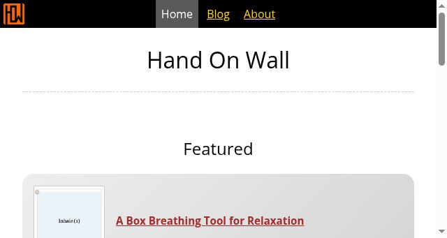 Screenshot of handonwall.com