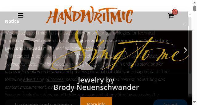 Screenshot of handwritmic.com