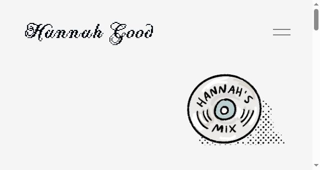 Screenshot of hannahgood.com