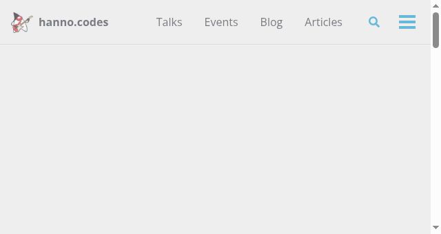 Screenshot of hanno.codes