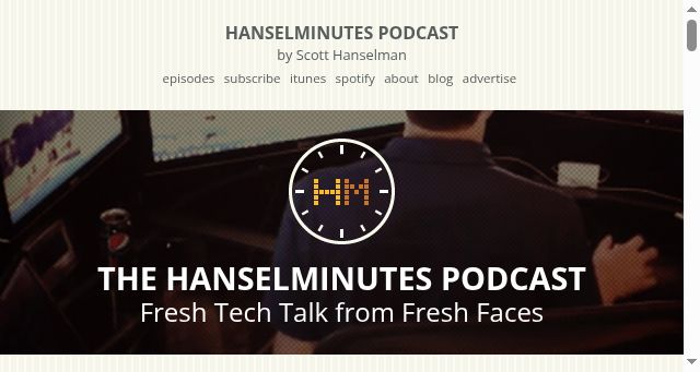 Screenshot of hanselminutes.com