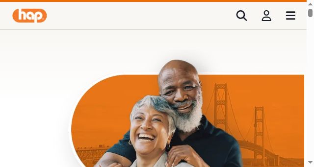 Screenshot of hap.org