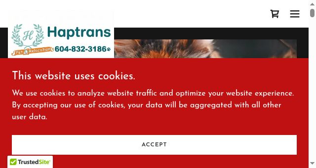 Screenshot of hapanimal.com