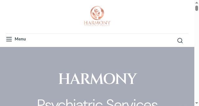 Screenshot of harmonypsychiatricservices.com