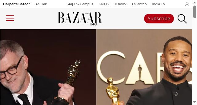 Screenshot of harpersbazaar.in