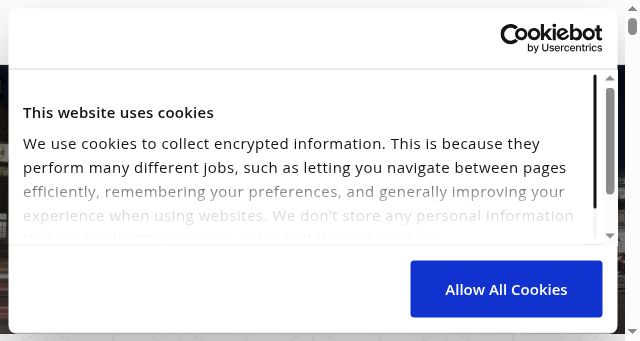 Screenshot of harrogateconventioncentre.co.uk