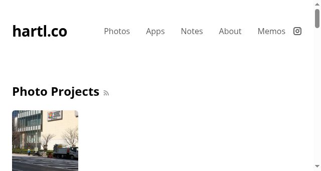 Screenshot of hartl.co