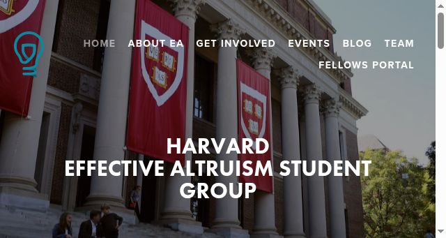 Screenshot of harvardea.org