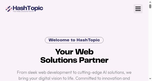 Screenshot of hashtopic.co.za