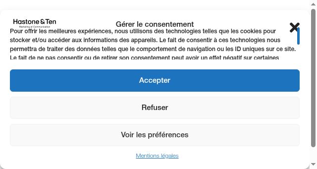 Screenshot of hastone-ten.fr