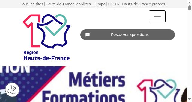 Screenshot of hautsdefrance.fr