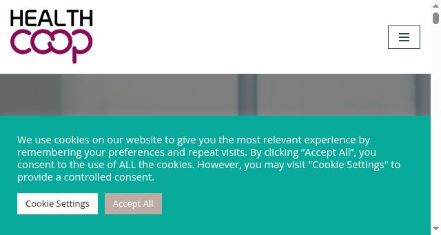 Screenshot of health.coop