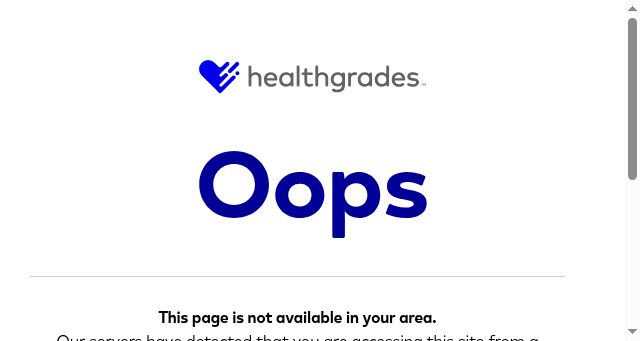 Screenshot of healthgrades.com