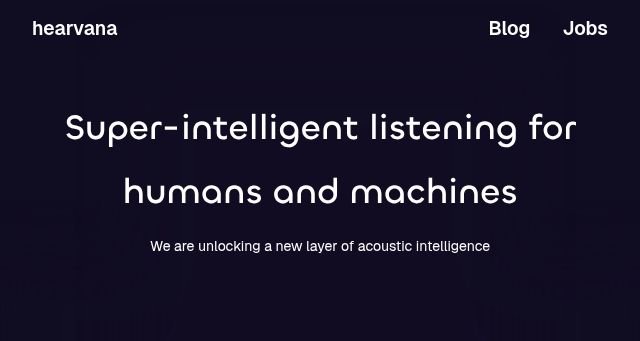 Screenshot of hearvana.ai