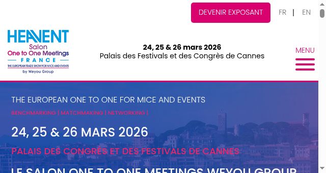 Screenshot of heavent-one-to-one-meetings.fr