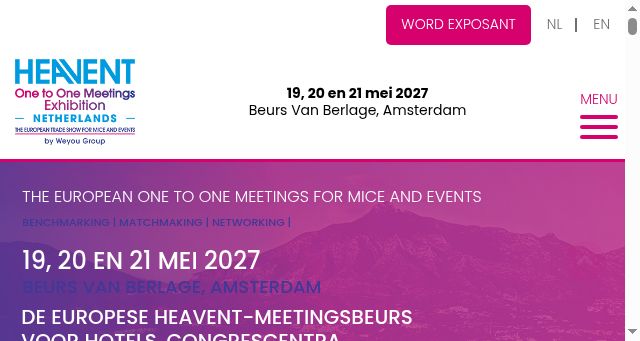 Screenshot of heavent-one-to-one-meetings.nl