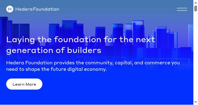 Screenshot of hedera.foundation