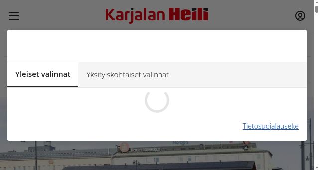 Screenshot of heili.fi