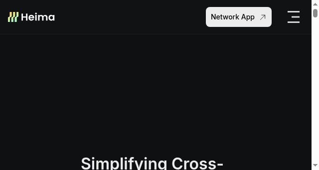Screenshot of heima.network