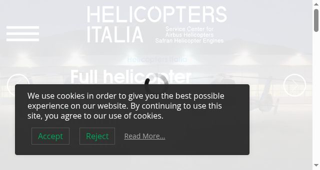 Screenshot of helicoptersitalia.it