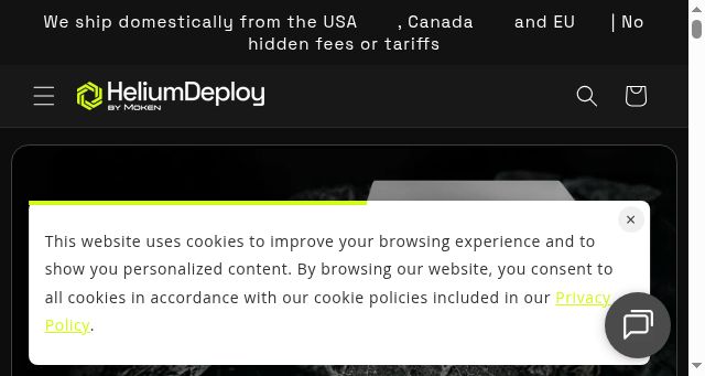 Screenshot of heliumdeploy.com