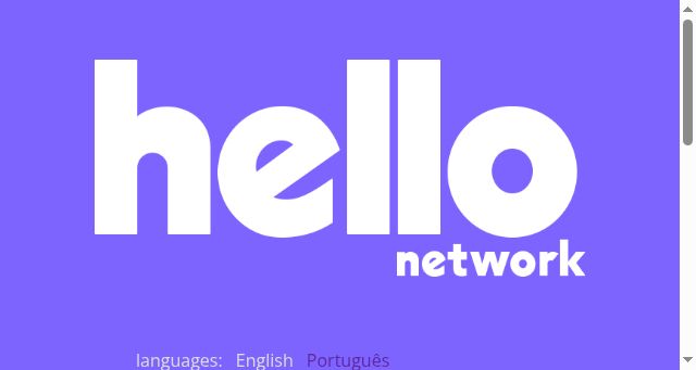 Screenshot of hello.com