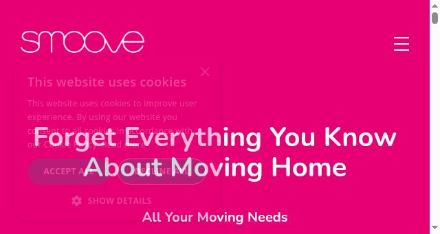 Screenshot of hellosmoove.com