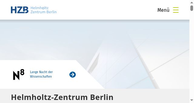 Screenshot of helmholtz-berlin.de