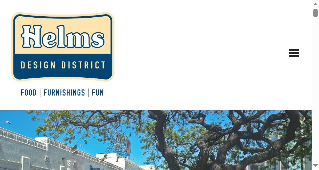 Screenshot of helmsdesigndistrict.com